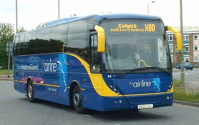 Oxford airline Volvo B12B Jonckheere Mistral 54